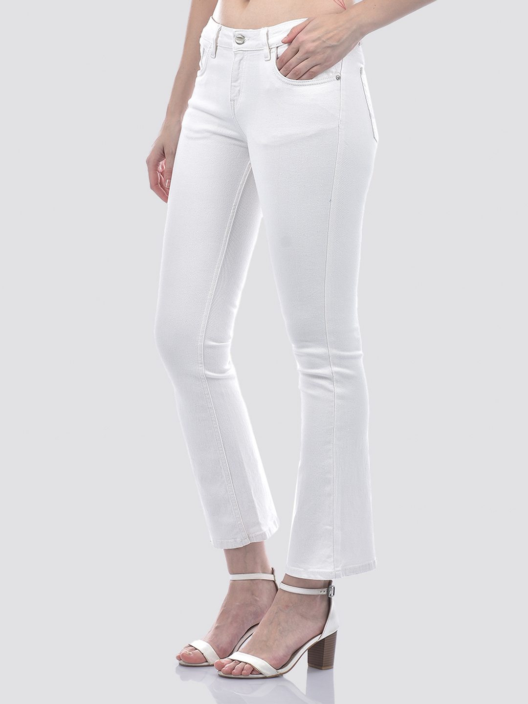 Numero Uno Women White Bootcut Sustainable Jeans